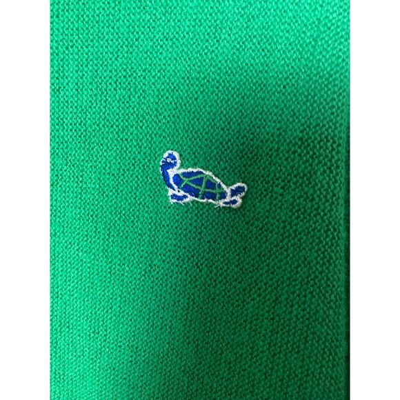 Vintage 80's Grandpa Challenger Sweater Turtle Emblem Green Size M - Picture 6 of 6